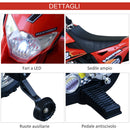 Moto Cross Elettrica per Bambini 6V Rossa 