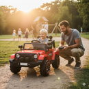 Macchina Elettrica per Bambini Fuoristrada Adventure 12V con Telecomando Rosso
