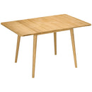 Tavolo Allungabile per 4-6 Persone 80x65/130x76 cm in Legno di Quercia