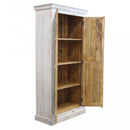Armadio Zach 90x40x180 h cm in Legno Bianco