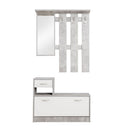 Mobile ingresso 100x180x230 cm Rudolf cemento