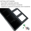 Mobile per Raccolta Differenziata 2 Scomparti 120 L 60x30x96 cm in Acciaio Verniciato Corten