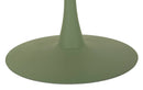 Tavolo da Pranzo Stoccolma Verde Ø120x76 cm in MDF e Ferro Verde e Crema      