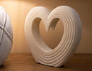 Decorazione Lovvy Quarzy 30x7x26 cm in Resina Bianco      