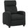 Poltrona Relax Reclinabile Manualmente 69x88x101 cm in Tessuto Effetto Lino Nero