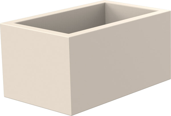 sconto Vaso Rettangolare 80x40x50 cm in Resina Arkema Modulo Cassetta Bianco