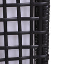 Lampada LED da Giardino con Copertura in Rattan Sintetico Caffè 17x17x68 cm 