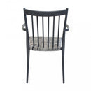 Sedia Martinica Impilabile 55x57x86 h cm in Alluminio Antracite