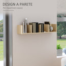 Mensola Scaffale Libreria Porta CD in Legno 95x17x16.5 cm 