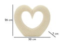 Decorazione Lovvy Quarzy 30x7x26 cm in Resina Bianco      