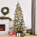 Albero di Natale Artificiale 210 cm 829 Rami 250 Luci LED Colorate Verde