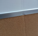 Lavagna con Fondo in Sughero 200x100 cm in Alluminio Silver Seconda Scelta