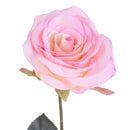 Set 6 Rose Artificiali Aperta Altezza 74 cm Rosa
