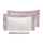 Set Lenzuola Sopra Sotto e Federe Bordi in Raso Garrini Eveline Avorio/Rosa Varie Misure