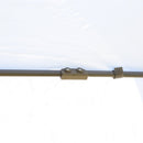 Gazebo da Giardino 405x340x285 cm con Zanzariera Beige