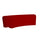 Panca da Esterno Seduta Modulare 120x50 cm in Resina Arkema Althea Ruby