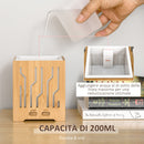 Diffusore di Aromi Oli Essenziali Vaporizzatore con Luci in Legno