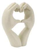 Scultura Love Stons 16,5x7x20 cm in Resina Crema      