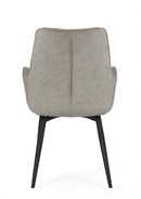Set 2 Poltrone 56x65x92h cm Lawrence Pu Tortora 