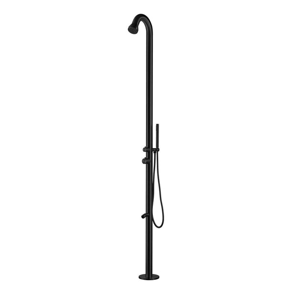 online Doccia da Giardino 228,9x18x25 cm con Doccetta e Lavapiedi Sined Bosa Nero satinato