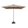 Ombrellone da Giardino Nice 2x3 m in Alluminio Tortora