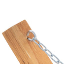 Amaca da Giardino 392x120x102 cm con Supporto in Legno di Pino e Cotone Bianca