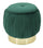 Puff Contenitore Paris Verde Ø41x41 cm Legno Spugna e Velluto Sintetico Verde e Oro