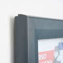 Bacheca da Esterno con Apertura a Ribalta 124,5x106,7x4,7 cm in Alluminio Grigio Antracite