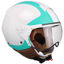 Casco Demi-Jet per Scooter Visiera Sagomata CGM Positano 107V Bianco XS - (53-54 cm)
