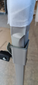 Gazebo Richiudibile Pieghevole 3x3m in Acciaio e PVC Impermeabile Bianco Seconda Scelta
