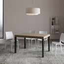  Tavolo Allungabile 140-244x90x77 cm Everyday Premium Tortora Gambe Antracite