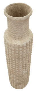 Vaso da Esterno Sand Ø28x110 cm in Resina Beige      