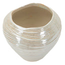 Vaso Perly Round Ø22x20 cm in Ceramica Perla      