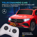 Macchina Elettrica per Bambini 12V con licenza Mercedes EQA Rossa