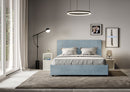 Letto Matrimoniale Mika Azzurro Varie Misure