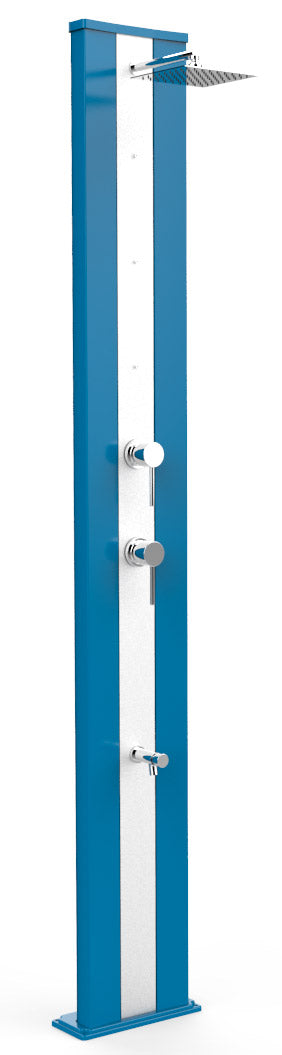 acquista Doccia da Giardino Miscelatore Nebulizzatore e Lavapiedi Arkema Dada S Fascia Inox Blu