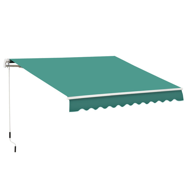 prezzo Tenda da Sole Avvolgibile a Parete 3x2.5m Verde Scuro