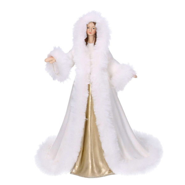 Statuina Donna in Resina bianco cm 18,5x15xh24 online