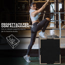 Box Jump Pliometrico a 3 Altezze 76-61-51 cm in Legno Antiscivolo Nero