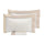 Copripiumino Matrimoniale con Sacco e Federe Bordi in Raso Garrini Eveline Avorio/Beige