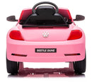Macchina Elettrica per Bambini 12V con Licenza Volkswagen Maggiolino Beetle Small Rosa