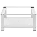 Supporto Base per Lavatrice e Asciugatrice 31x63x54 cm con Ripiano Basamento Portata 150 kg in Acciaio      