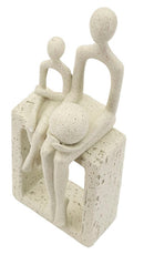 Statuetta Maternità Stons 10x7,5x26 cm in Resina Crema      