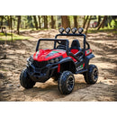 Macchina Elettrica per Bambini Licenza Ufficiale Polar 24V Fuoristrada 2 Posti Rosso