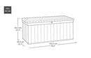 Baule da Esterno Keter Darwin 120 142,5x65,3x64,3 cm in Evothech+ Verde