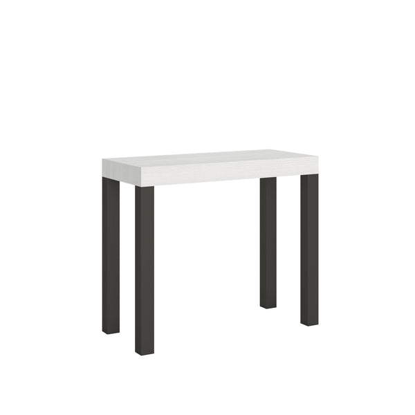 prezzo Consolle Allungabile 90-300x40x77 cm in Nobilitato Bianco