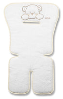 Copriseduta per Soggiolone Passeggino 73x34x1 cm in Spugna Double Bianco