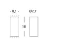 Applique da Esterno a LED 6W+6W 3000K Sovil Grigio