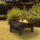 Braciere da Esterno a Legna in Acciaio 58x58x32,5 cm Flig Austin Gamela Nero