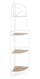 Scaffale Angolare 4 Ripiani 48x35x165,5 cm in Acciaio Guenda Bianco